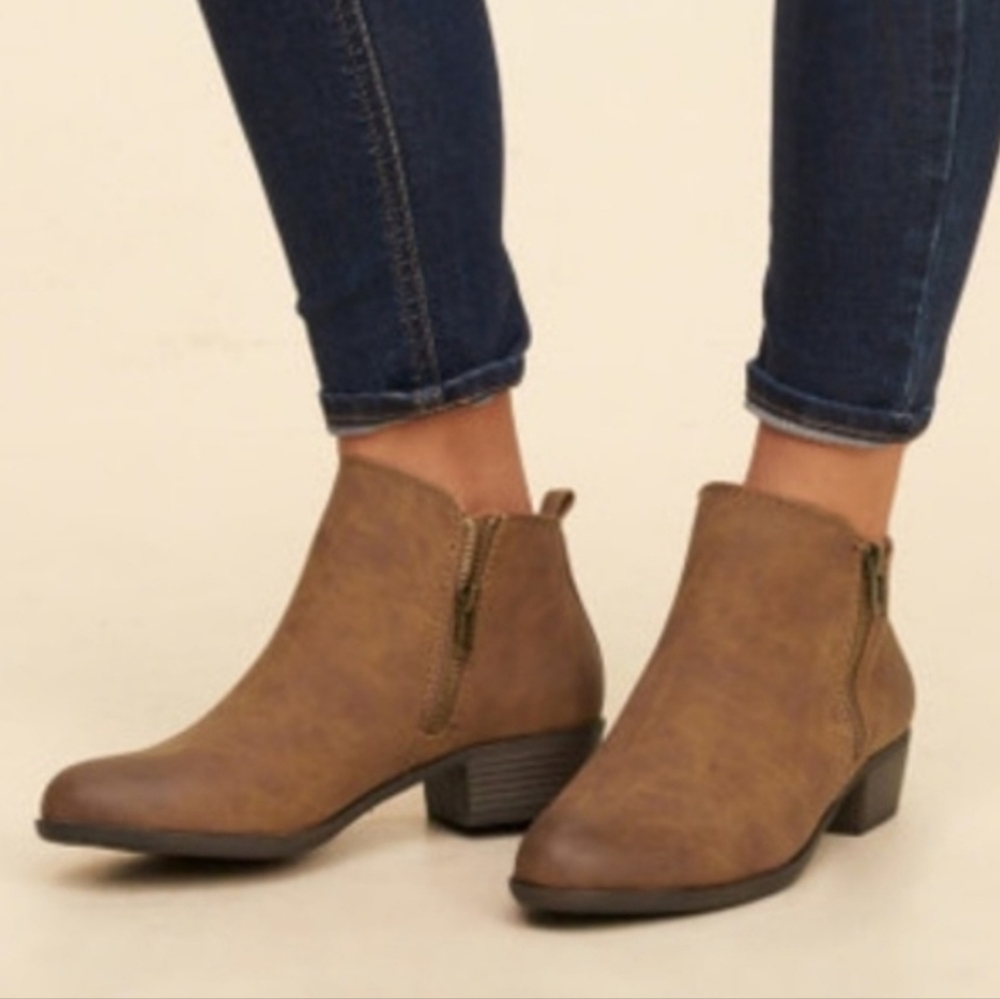 Madden Girl Tan Ankle Booties